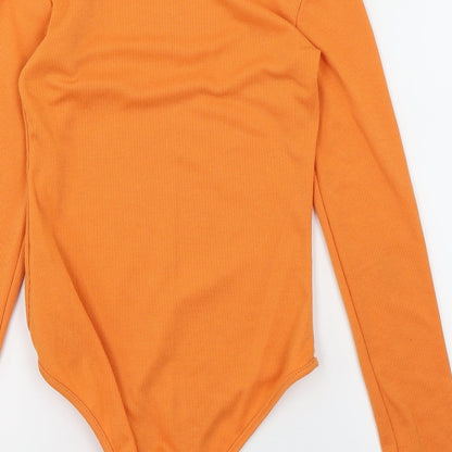 Preworn Womens Orange   Bodysuit One-Piece Size S