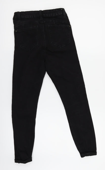 Denim & Co. Womens Black   Skinny Jeans Size 6 L28 in