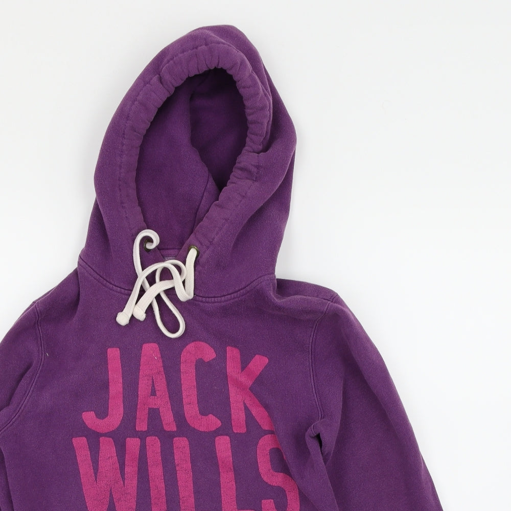 Womens UK Size 8 Jack Wills Purple Pullover Hoodie