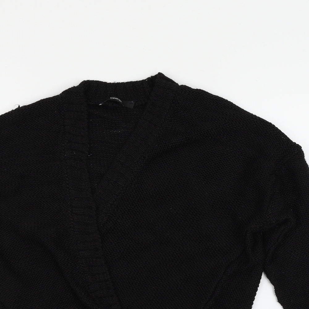 George Womens Black   Cardigan Jumper Size 8