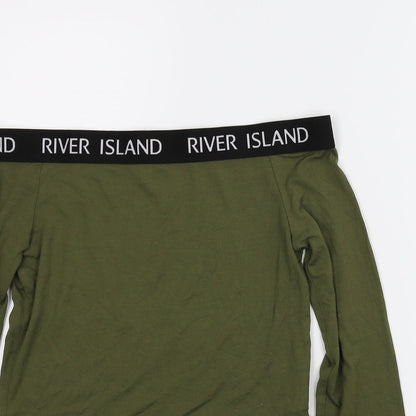 River Island Girls Green   Basic T-Shirt Size 11-12 Years