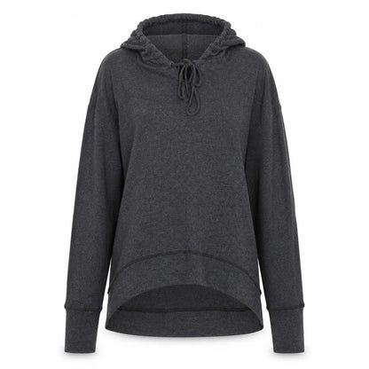 Poof Womens Grey   Pullover Hoodie Size L