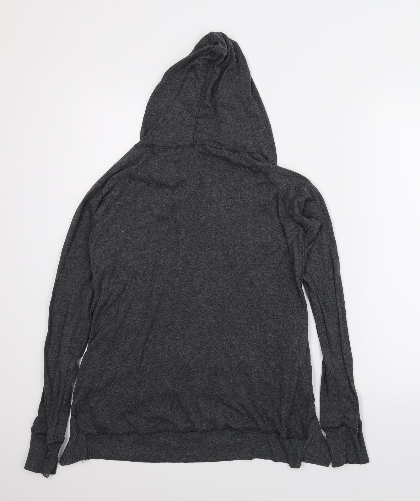 Poof Womens Grey   Pullover Hoodie Size L