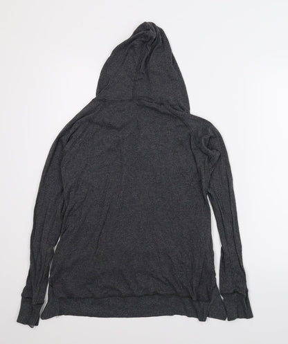 Poof Womens Grey   Pullover Hoodie Size L