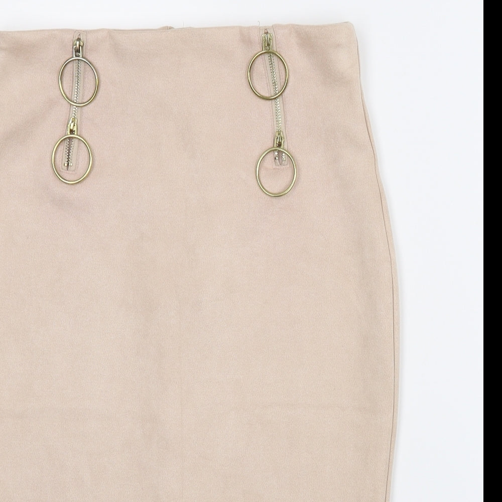 LuluMary Womens Pink   Straight & Pencil Skirt Size 4