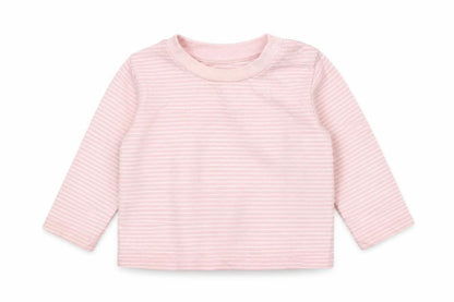 Very Girls Pink Striped  Basic T-Shirt Size 6-9 Months