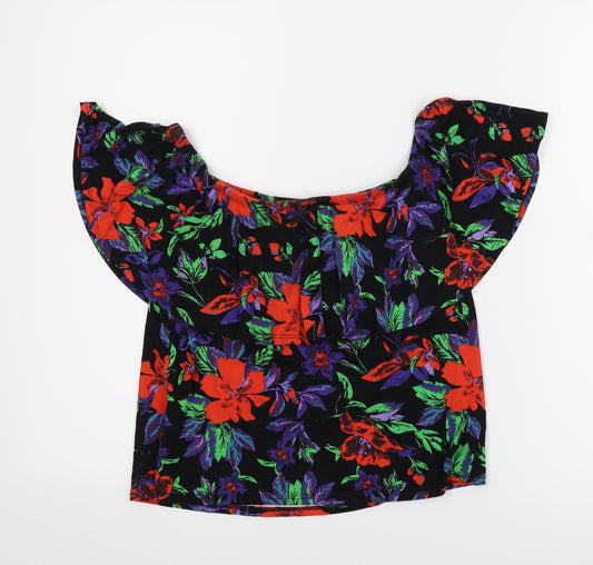 Womens UK Size 6 Atmosphere Multicoloured Basic Blouse