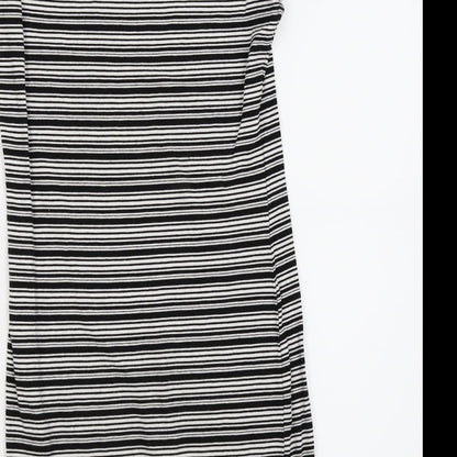 Primark Womens White Striped  Pencil Dress  Size 10