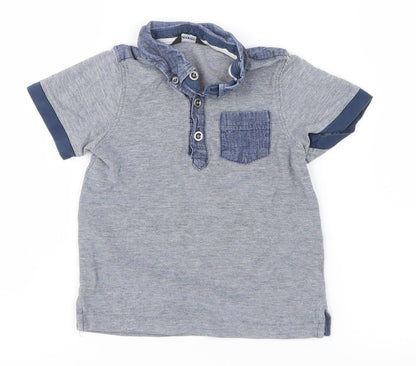 George Boys Blue   Basic Polo Size 18-24 Months