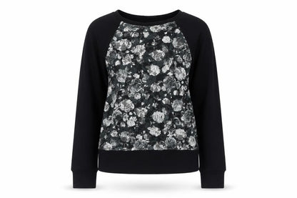 Atmosphere Womens Black Floral  Pullover Jumper Size 10
