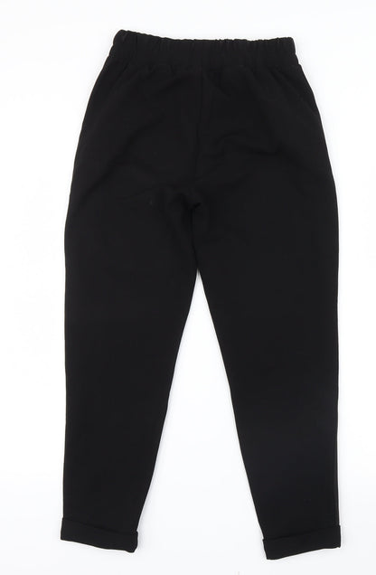 Womens UK Size 6 NEXT Regular Fit  Black Trousers