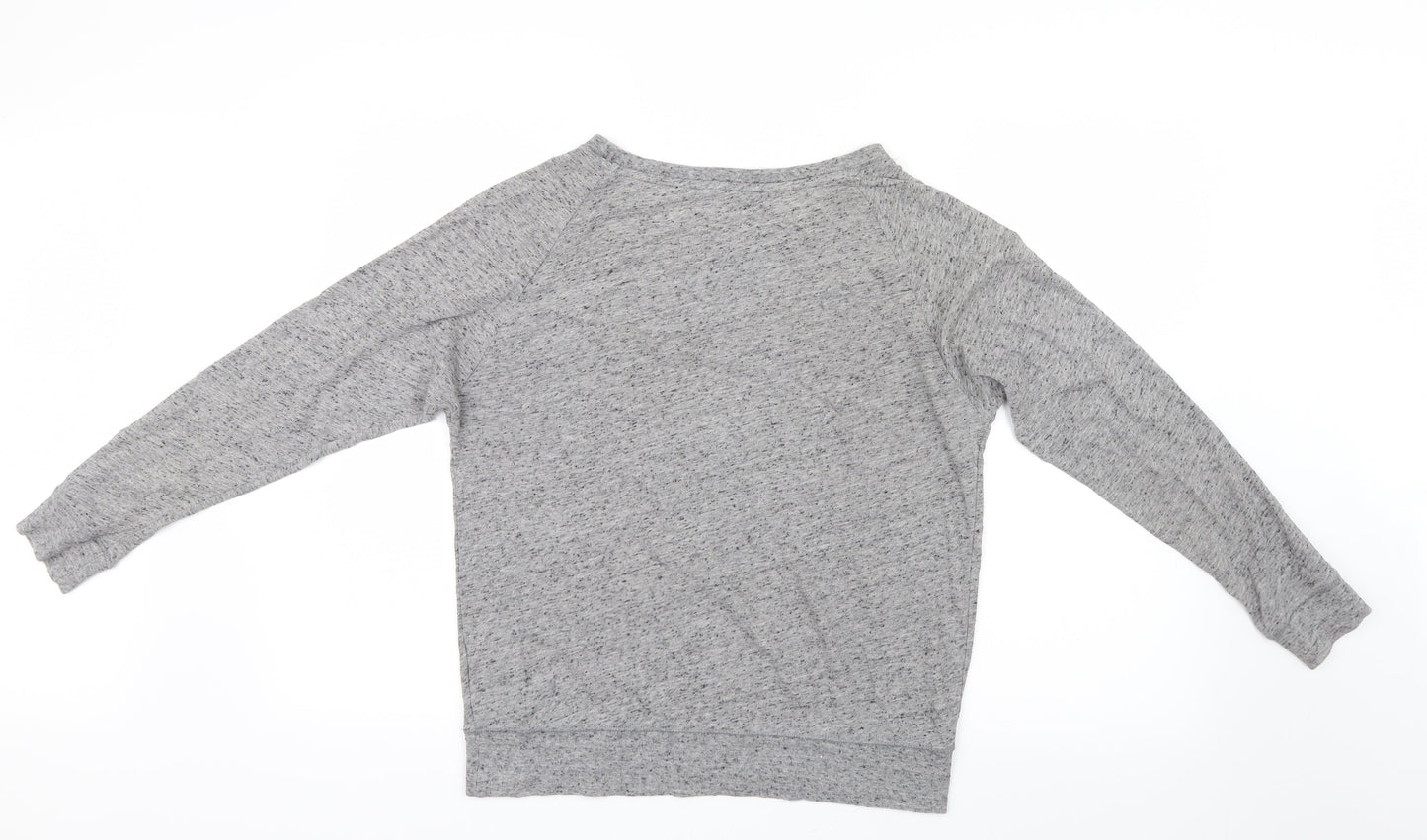 Womens UK Size 8 Preworn Grey Basic T-Shirt