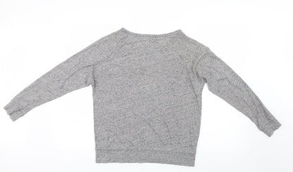 Womens UK Size 8 Preworn Grey Basic T-Shirt