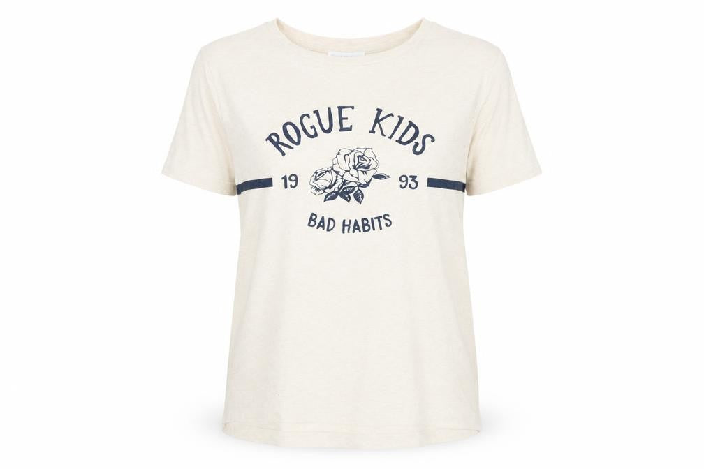Womens UK Size M Cooperative Ivory Basic T-Shirt