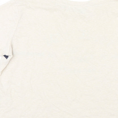 Womens UK Size M Cooperative Ivory Basic T-Shirt