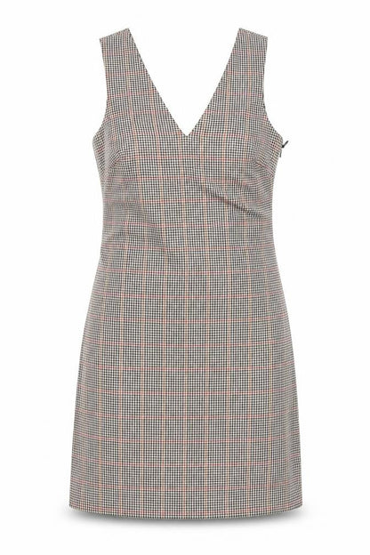 NEXT Womens Black Check  Shirt Dress  Size 6  - Tailored