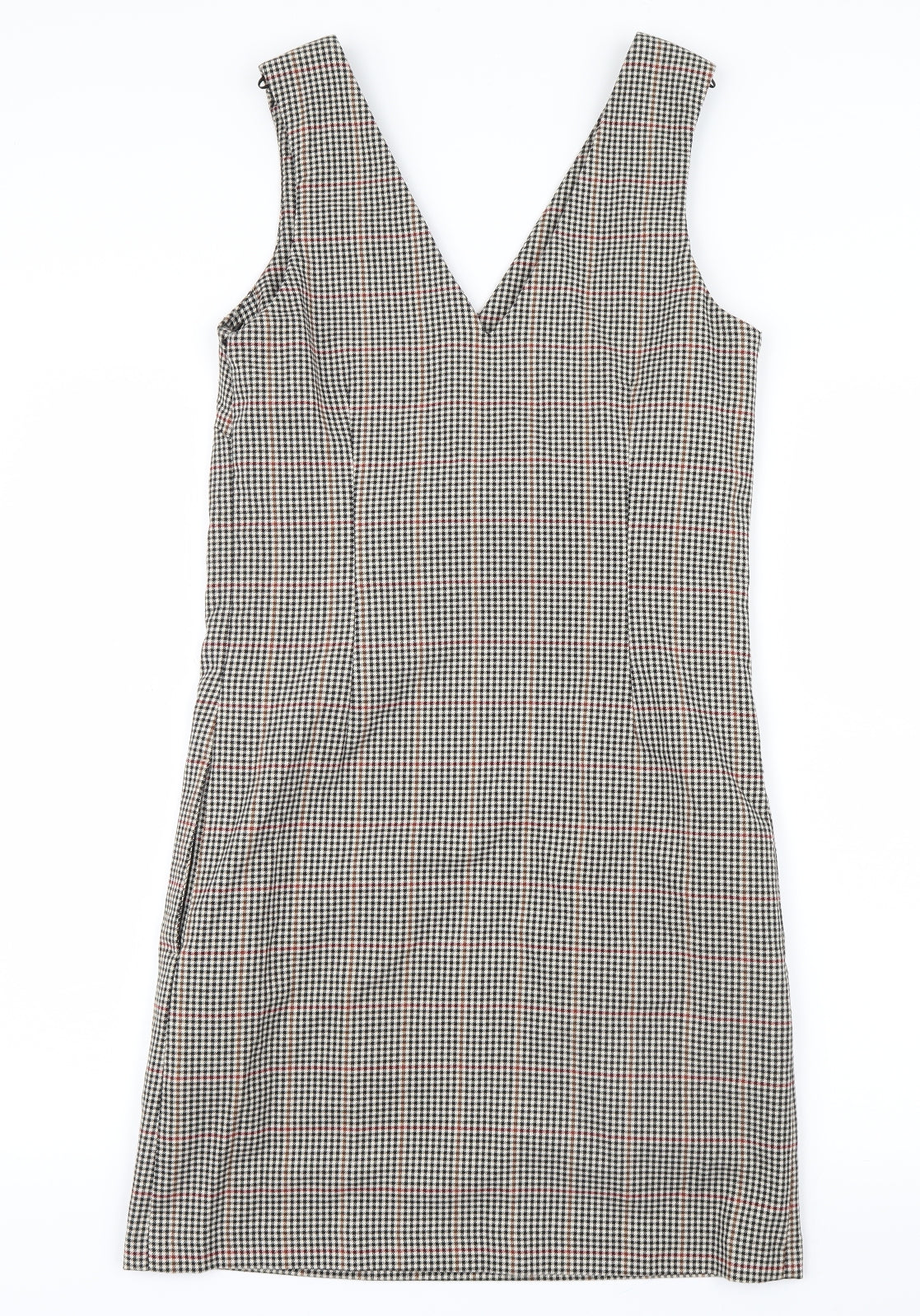 NEXT Womens Black Check  Shirt Dress  Size 6  - Tailored