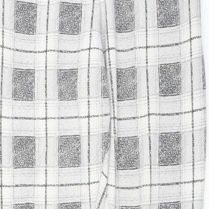edge Womens Grey Check  Carrot Trousers Size 10 L28 in