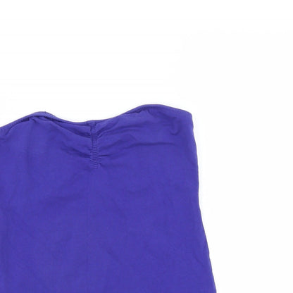 Primark Womens Blue   Basic T-Shirt Size 12  - Boob Tube
