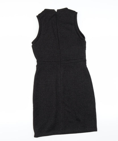 First and i Womens Black   Bodycon  Size M  - glittery