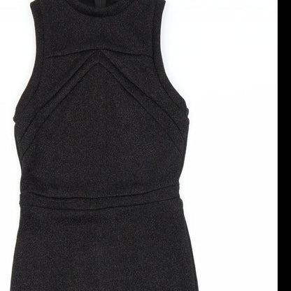 First and i Womens Black   Bodycon  Size M  - glittery