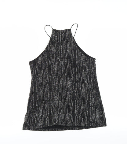 Womens UK Size 8 River Island Black Basic Blouse