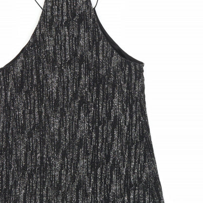 Womens UK Size 8 River Island Black Basic Blouse