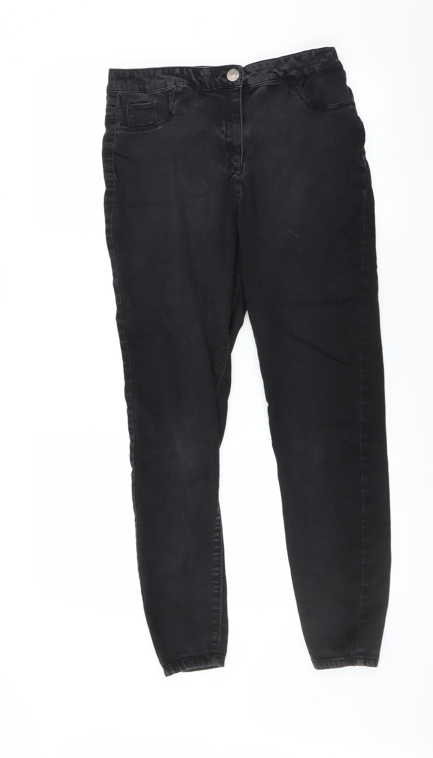 Womens UK Size 16 Preworn Extra-Slim Fit Skinny Grey Jeans