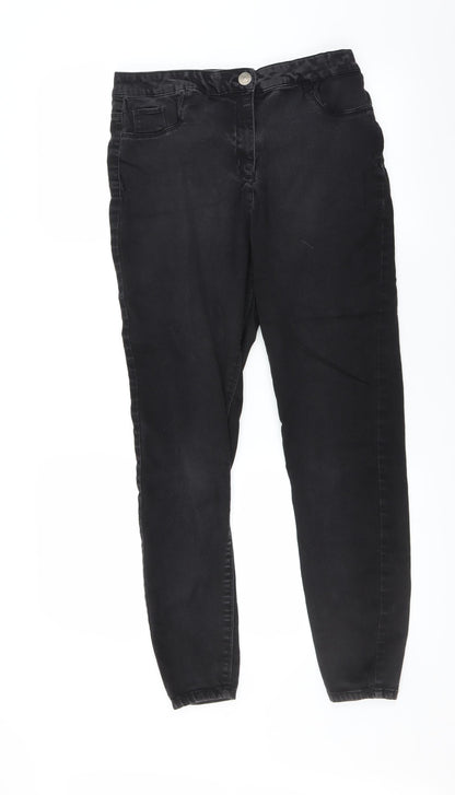 Womens UK Size 16 Preworn Extra-Slim Fit Skinny Grey Jeans