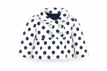 Early Days Girls White Polka Dot  Jacket  Size 3-6 Months