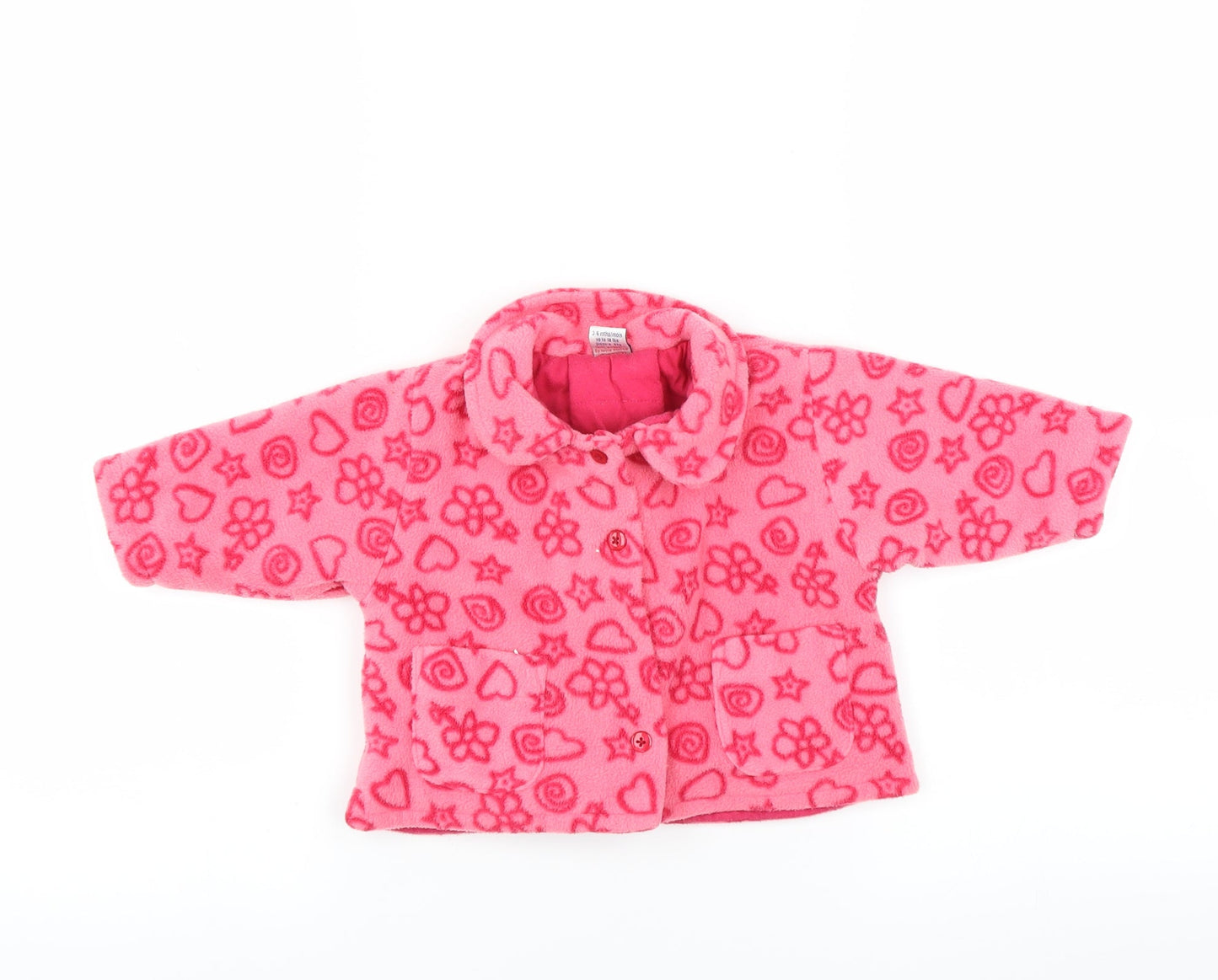 NEXT Girls Pink  Fleece Jacket  Size 3-6 Months
