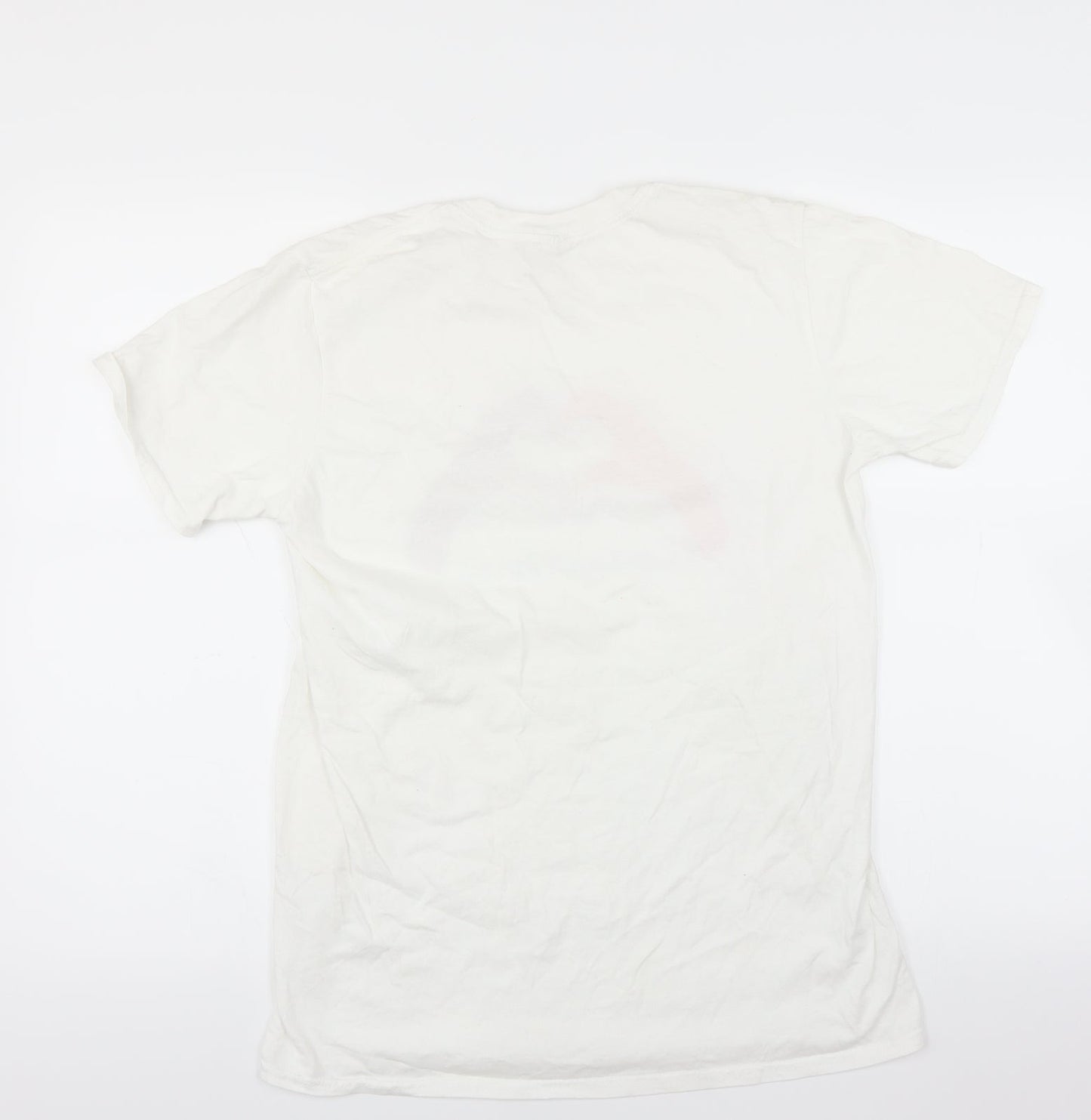 Womens UK Size M Gildan White Basic T-Shirt