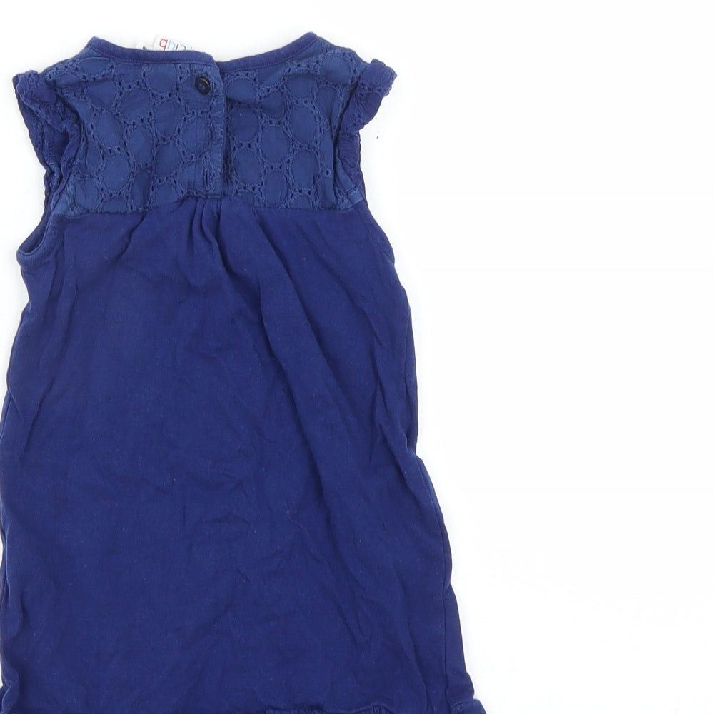 Mini Club Baby Blue   T-Shirt Dress  Size 9-12 Months