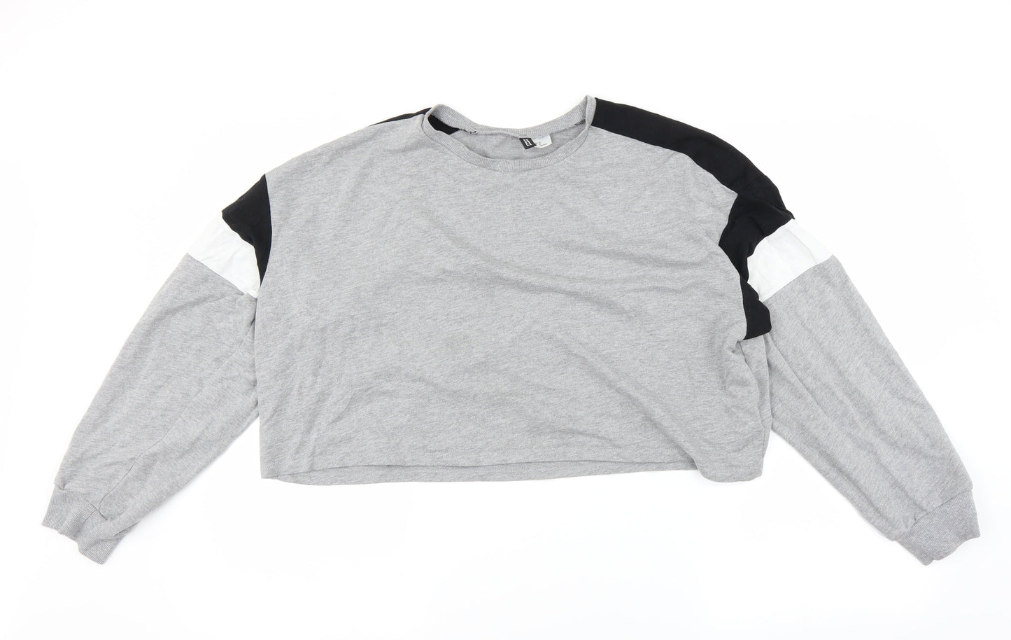 Womens UK Size XL Divided by H&M Grey Pullover Sweatshirt