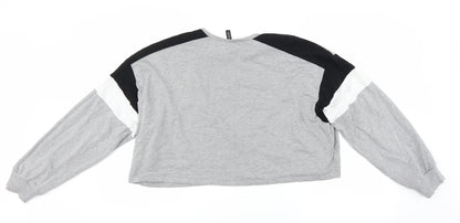 Womens UK Size XL Divided by H&M Grey Pullover Sweatshirt