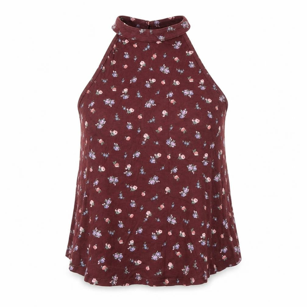 Womens UK Size 8 New Look Red Basic Blouse