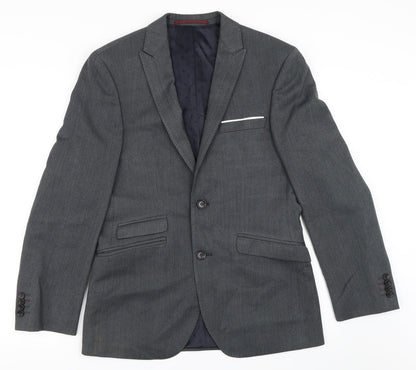 Mens UK Size 36 Burton Regular Grey Suit Jacket
