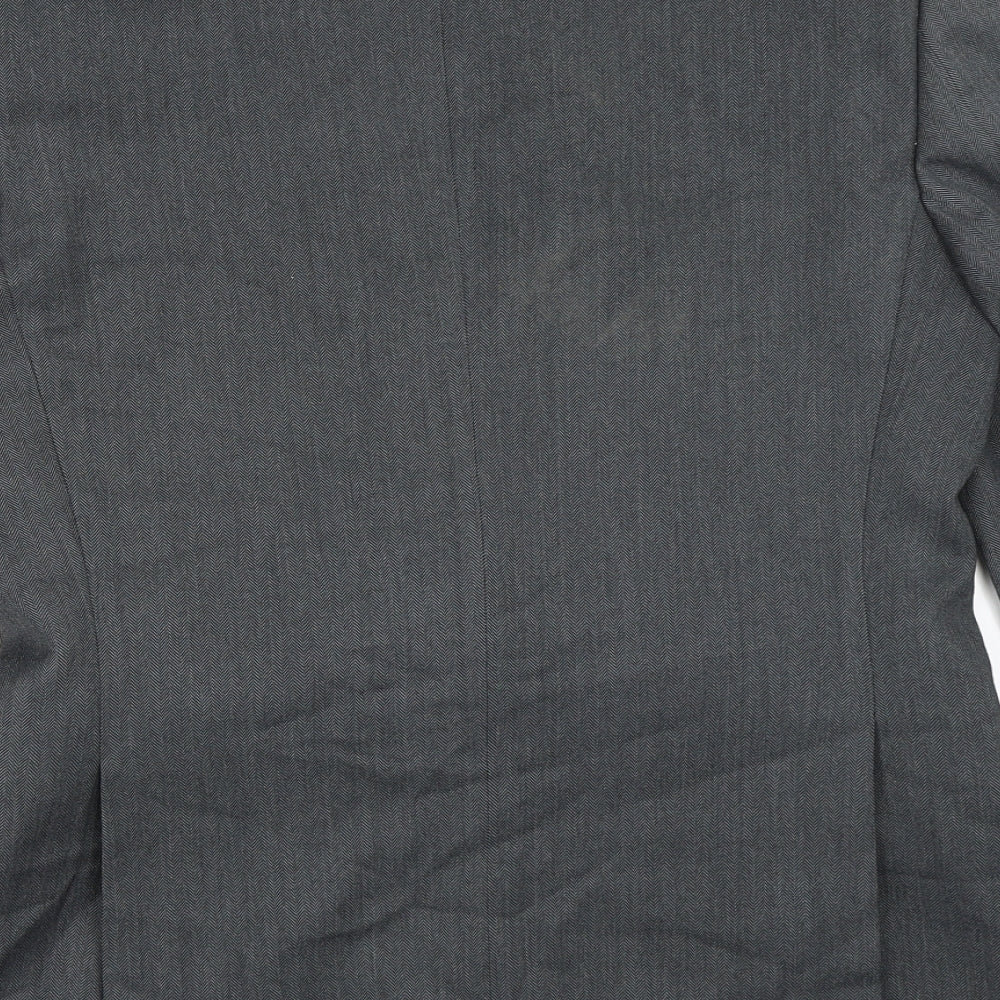 Mens UK Size 36 Burton Regular Grey Suit Jacket