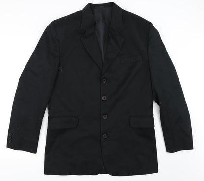 Mens UK Size 40 Sequel Regular Black Suit Jacket