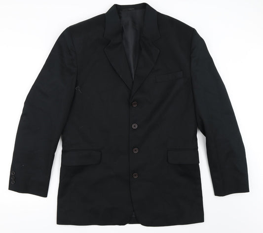 Mens UK Size 40 Sequel Regular Black Suit Jacket