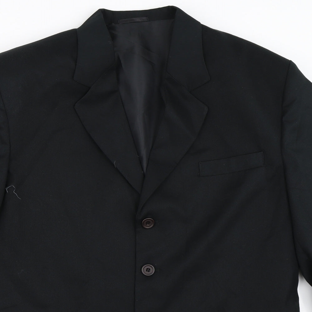 Mens UK Size 40 Sequel Regular Black Suit Jacket