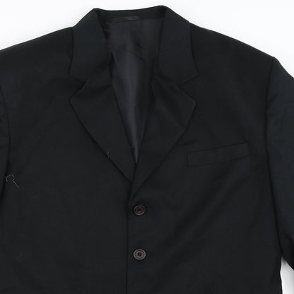Mens UK Size 40 Sequel Regular Black Suit Jacket