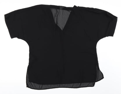 H&M Womens Black   Basic Blouse Size 34