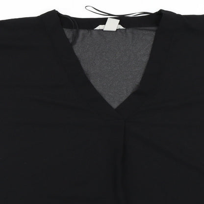 H&M Womens Black   Basic Blouse Size 34