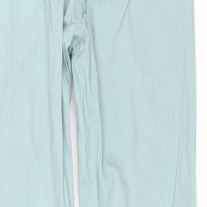 Womens UK Size 34 H&M Regular Fit Skinny Green Jeans