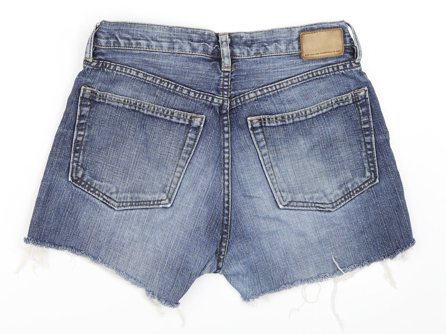 Gap Womens Blue  Denim Cut-Off Shorts Size 30 in