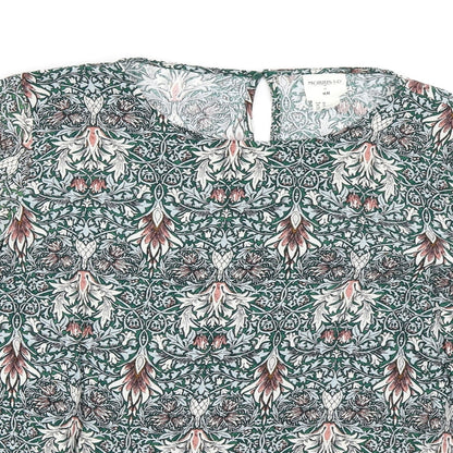 Womens UK Size 42 H&M Green Basic Blouse