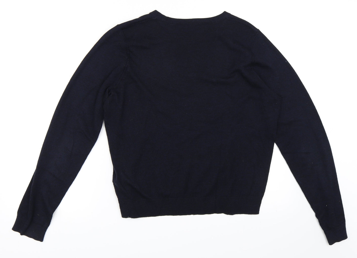Womens UK Size 14 Topshop Blue Basic Polo
