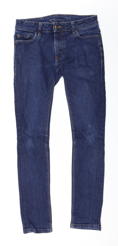 Womens UK Size 28 in Preworn Regular Fit Skinny Blue Jeans