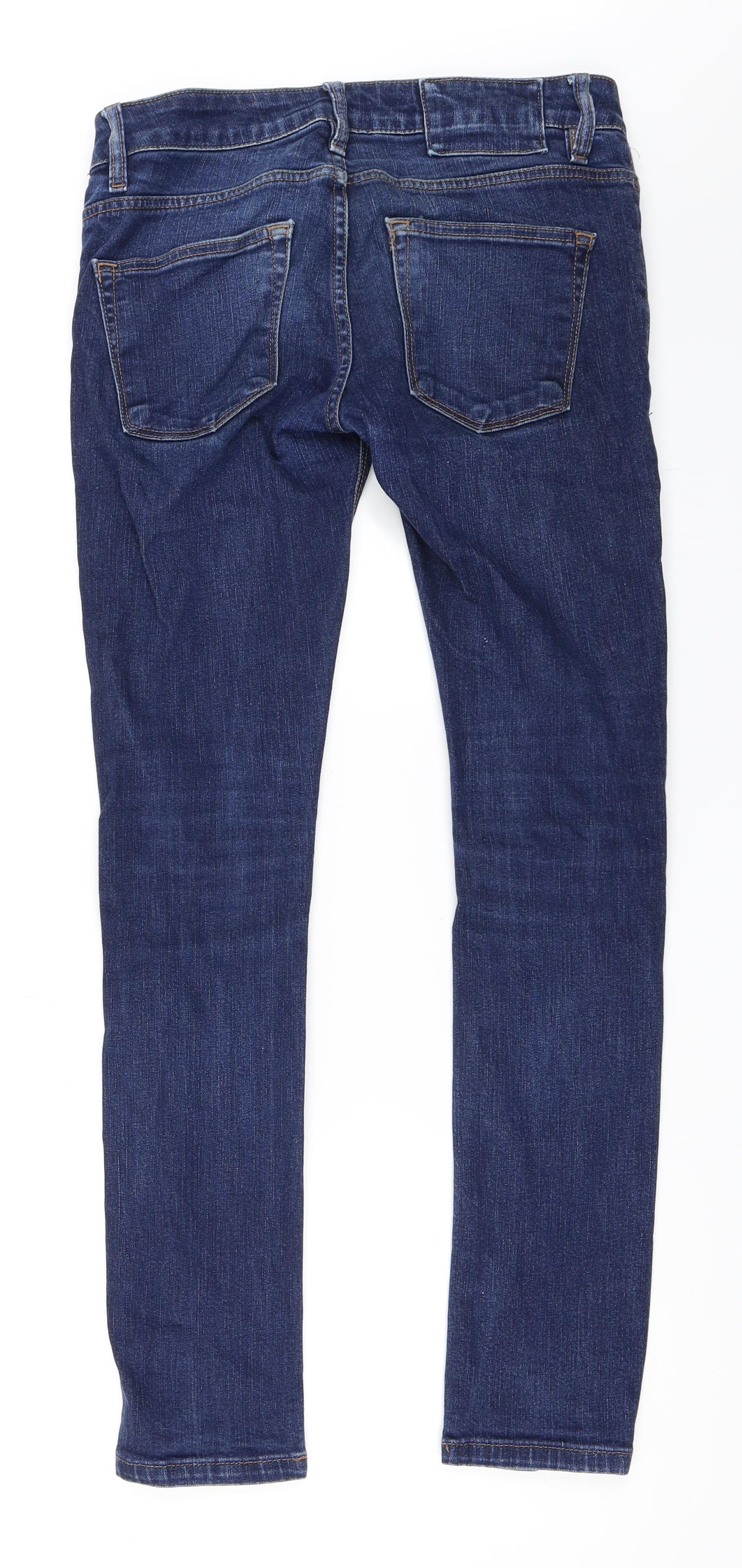 Womens UK Size 28 in Preworn Regular Fit Skinny Blue Jeans
